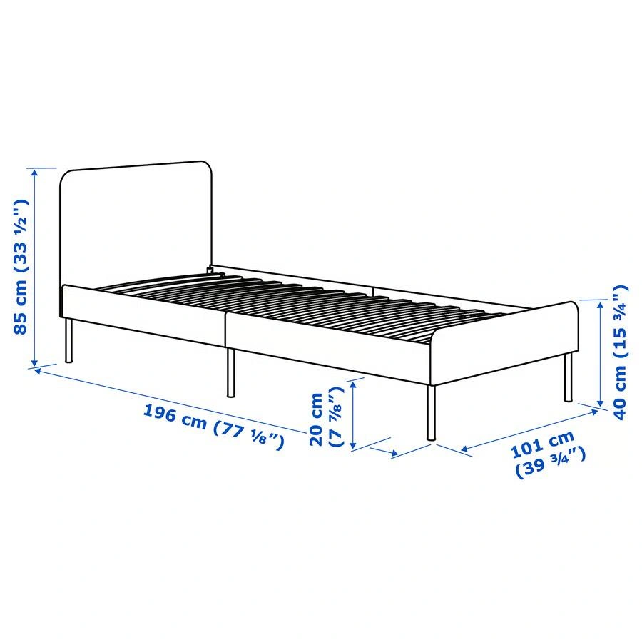 Twin Bed with Mattress - photo 2