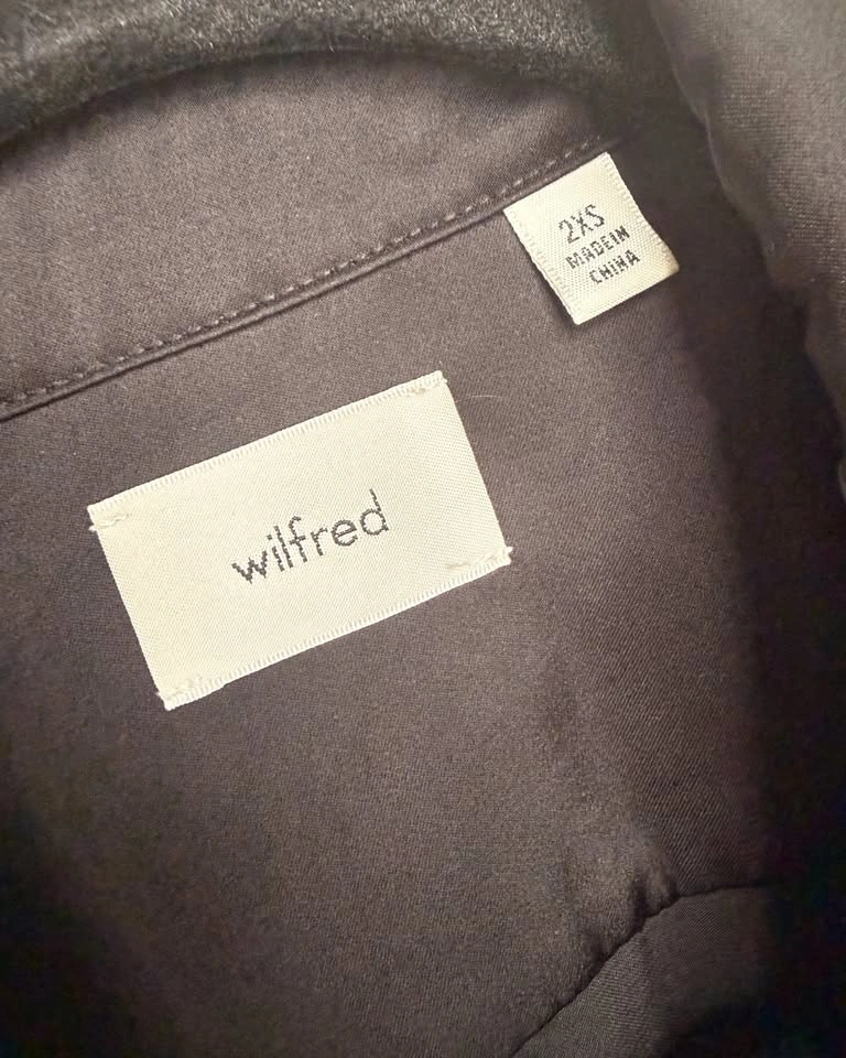 Wilfred Black Satin Camp Shirt – 2XS - photo 4