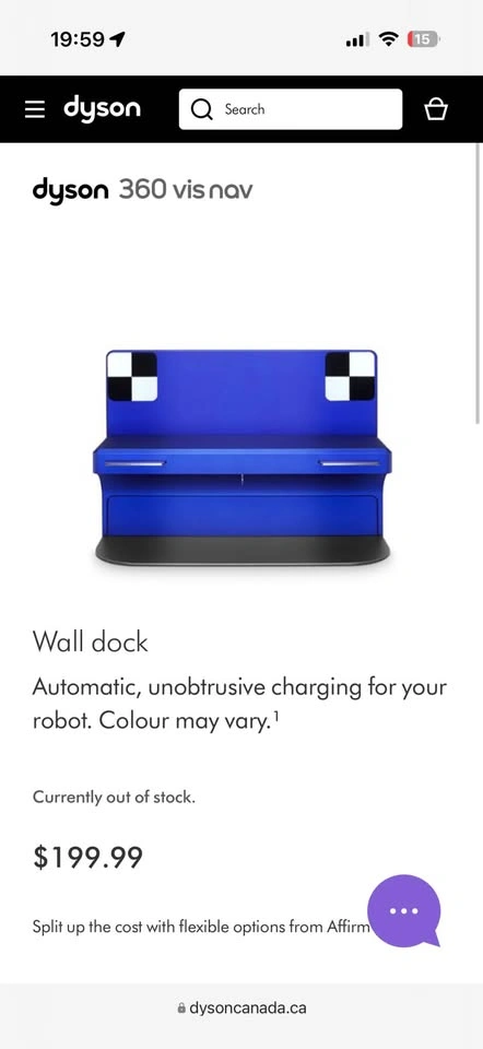 BNIB Dyson 360 Vis Nav Wall Dock - Silver - photo 4