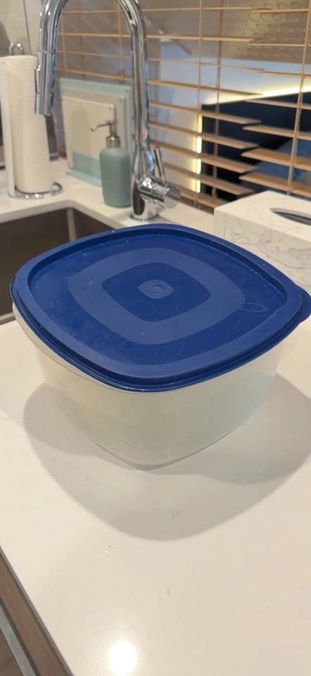 Nesting Clear Food Storage Containers with Colorful Lids Set of - photo 4
