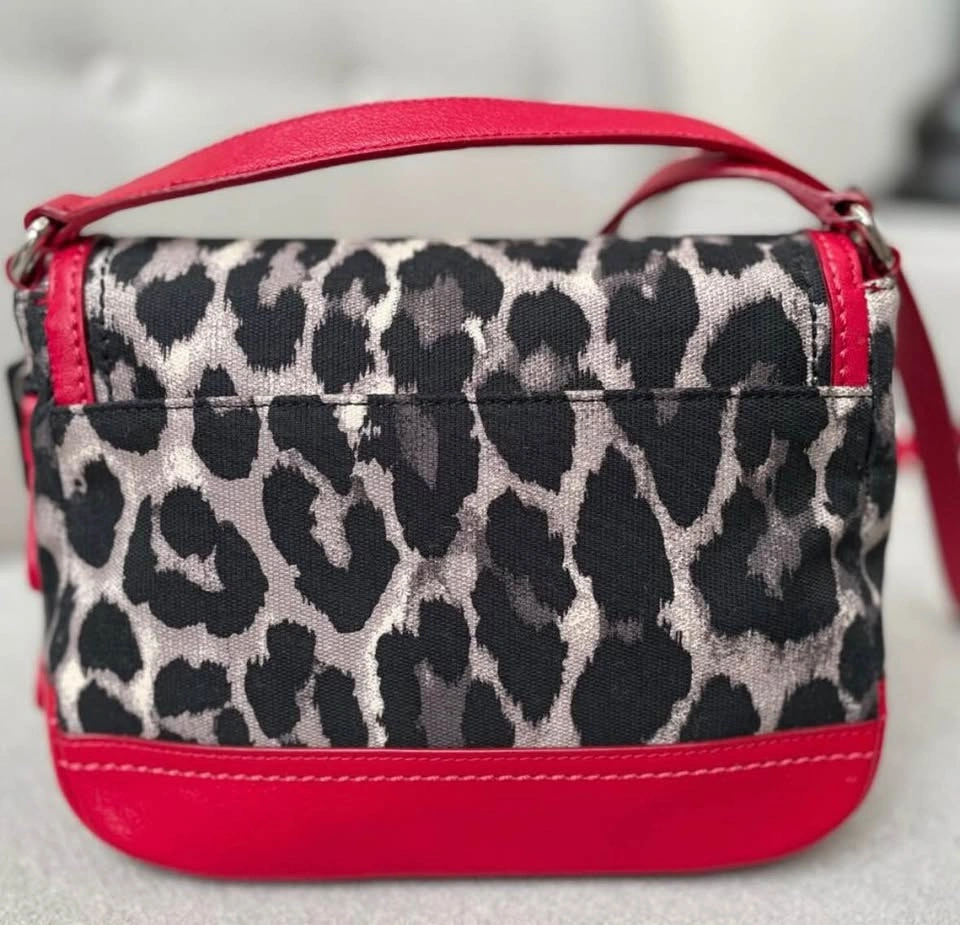 Coach Leopard Print Red Crossbody Bag New With Tags - photo 3