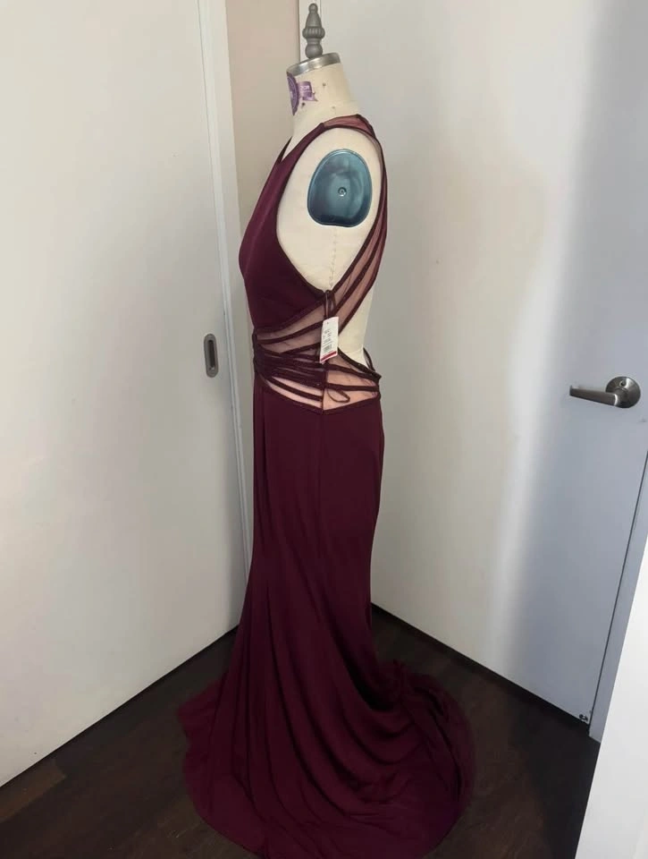 Ladies Size 14 Merlot Evening Dress - New With Tags - photo 3