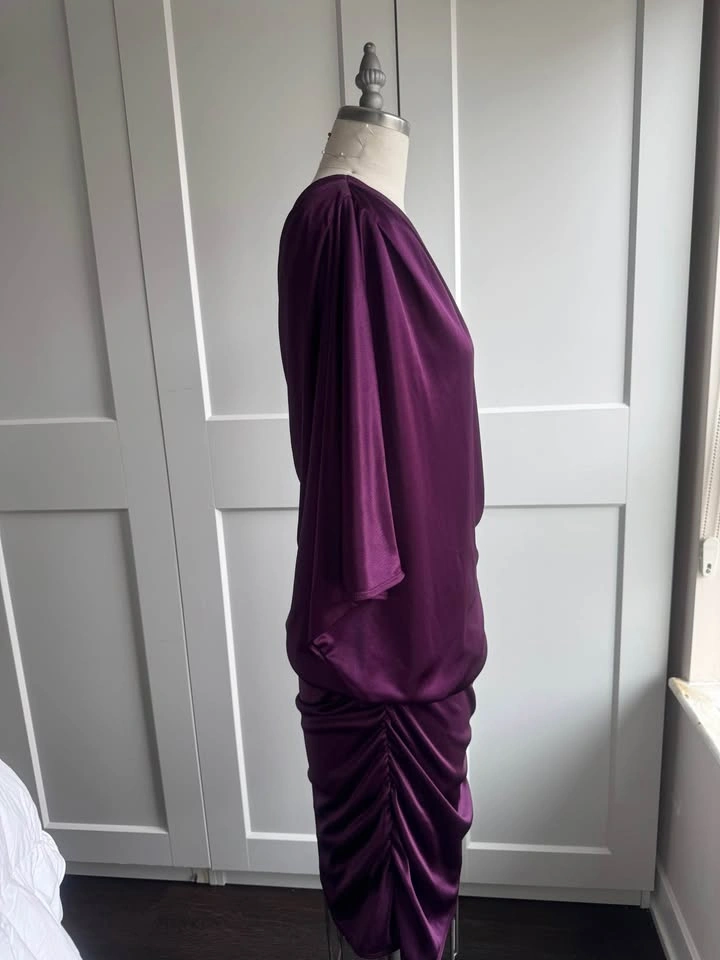 LE CHÂTEAU Plum One Shoulder Dress Size XL New - photo 4