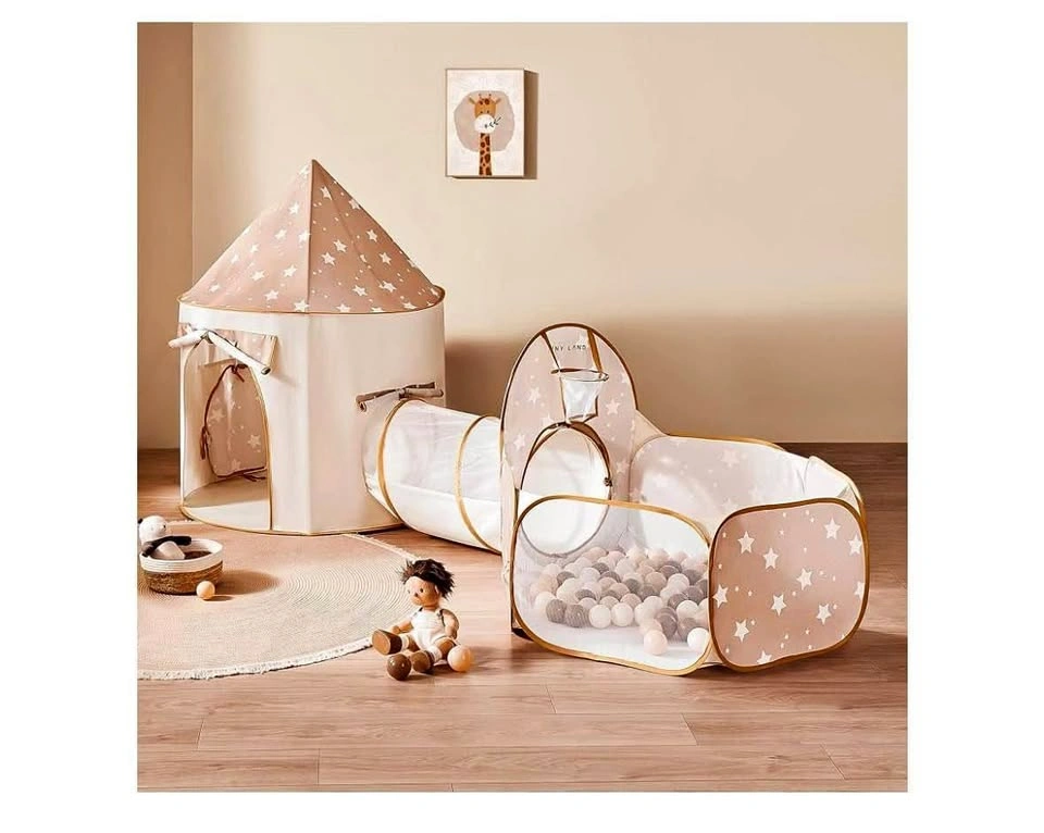 Tiny Land Kids Play Tent with Tunnel & Ball Pit