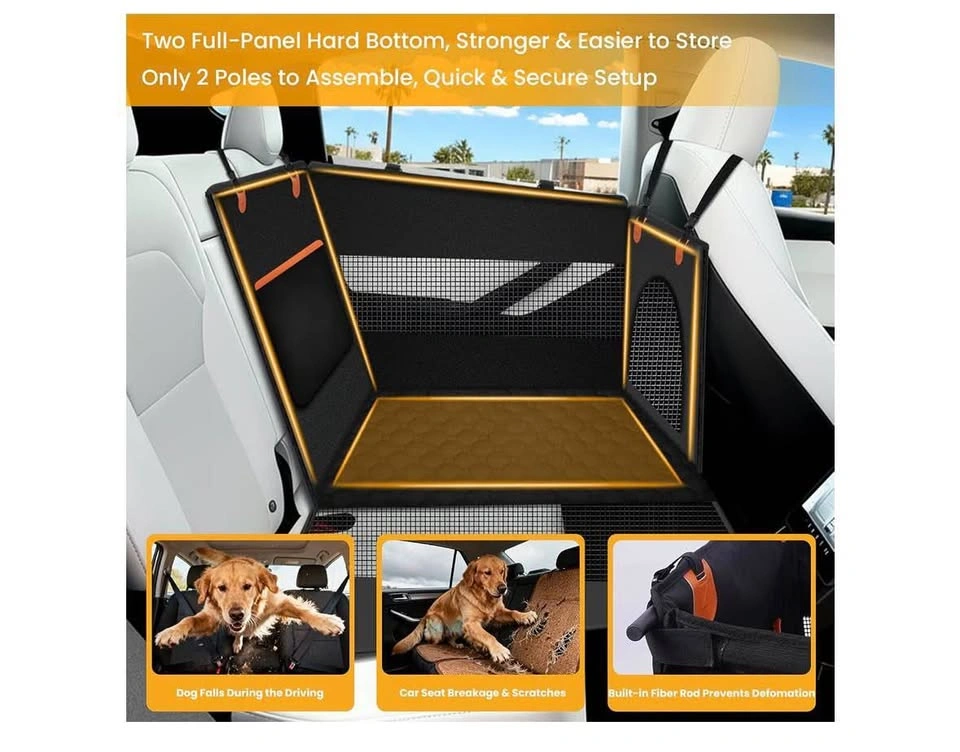 Dog Car Seat Cover & Back Seat Extender (Waterproof) - photo 4