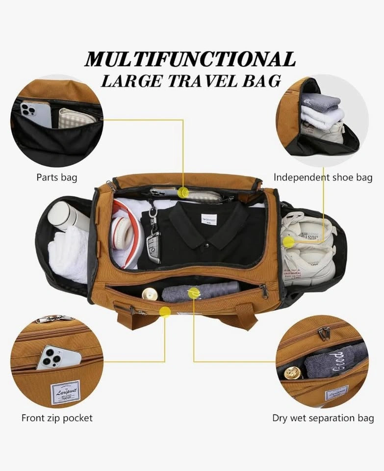 40L Travel Duffle Bag & Convertible Backpack - photo 4