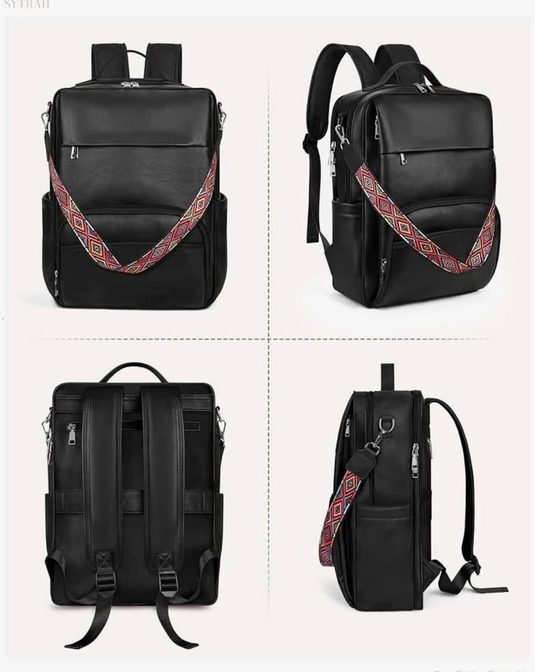 SYTRAH Leather Laptop Backpack for Women (15.6 Inch) - photo 2