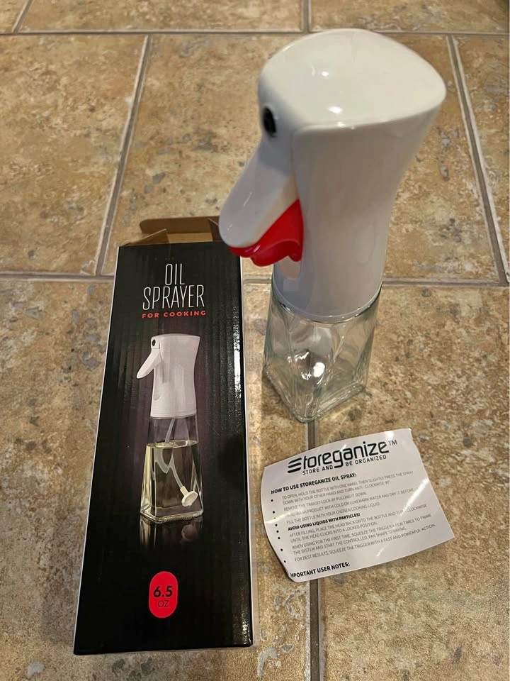 Quality Glass Olive Oil Sprayer White