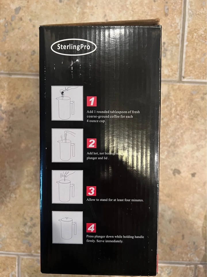 SterlingPro 34oz Insulated Stainless Steel French Press - photo 4