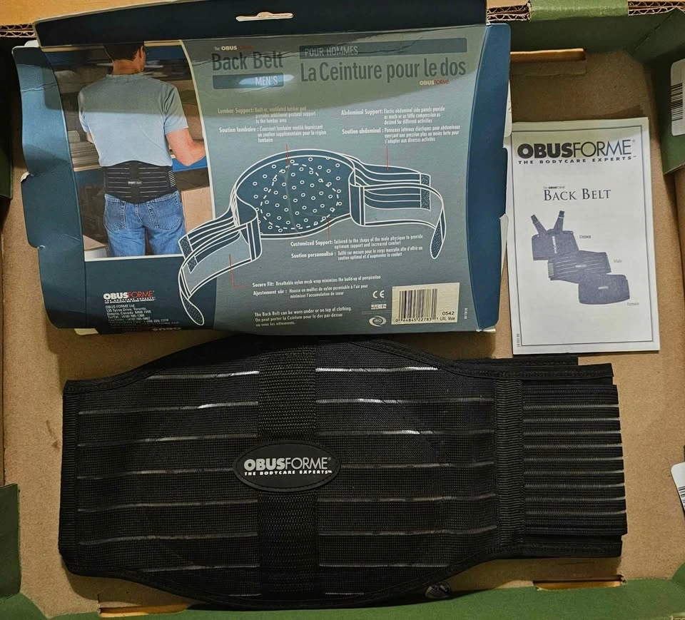 BRAND NEW ObusForme Men’s Back Belt w/ Lumbar Support - photo 2