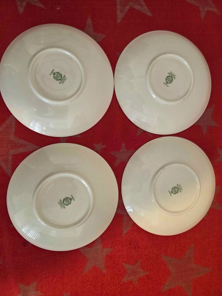 Minton Stanwood Tea Cup Saucer Sets Bone China, Set of 4 - photo 4