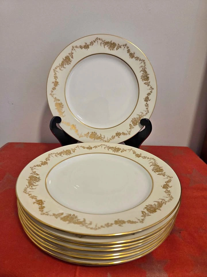 Aynsley Highfield Dinner Plates, Set of 8, 10.25"