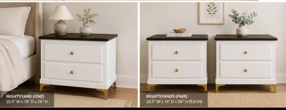 Solid Wood Nightstands - photo 3