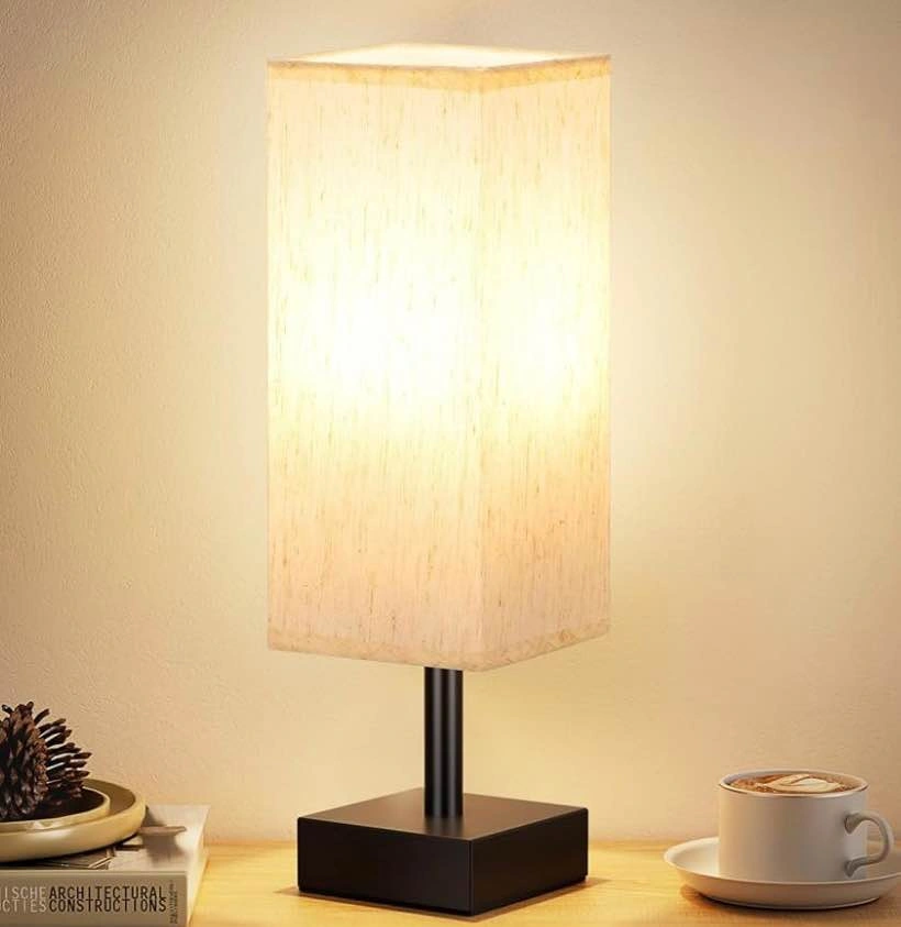 Modern Bedroom Setup | LOAKEKEL Nightstand + Fenmzee Lamp - photo 2