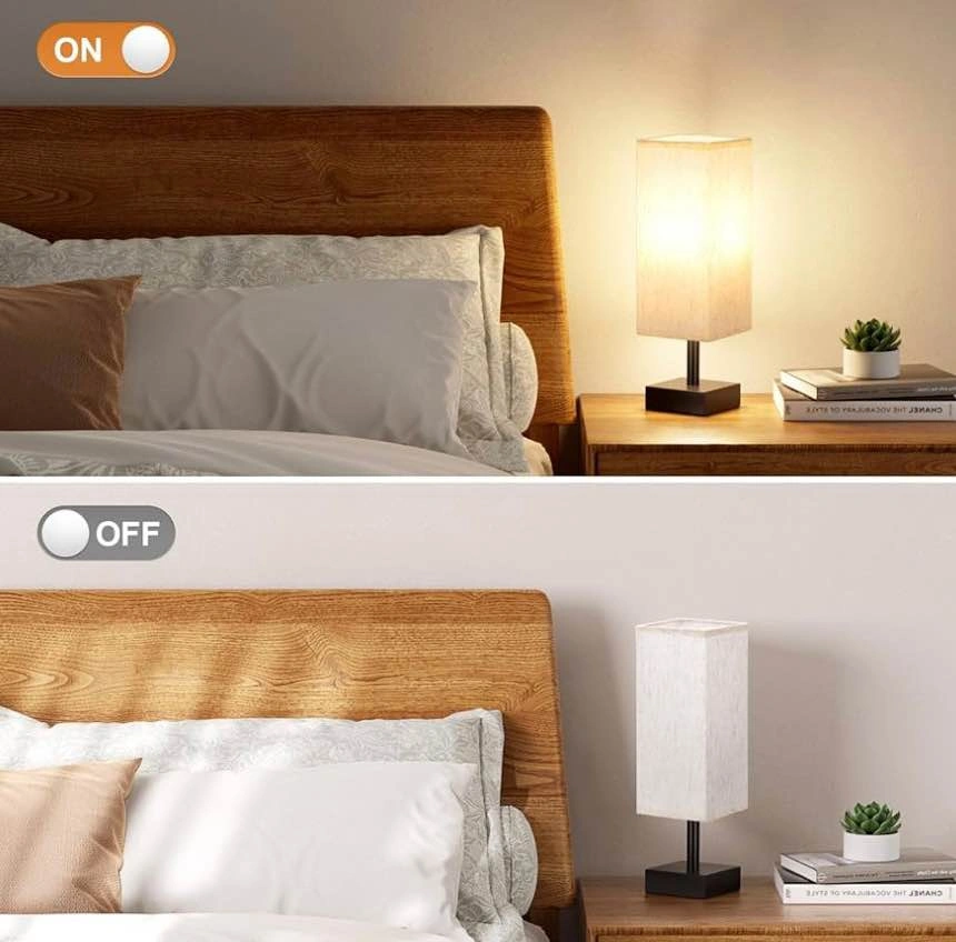 Modern Bedroom Setup | LOAKEKEL Nightstand + Fenmzee Lamp - photo 5