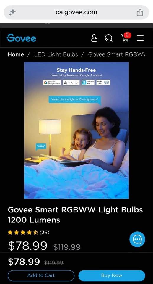6x Govee Smart LED Light Bulbs RGBWW Colour Changing - photo 5