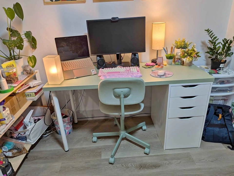 Ikea Desk and Drawers