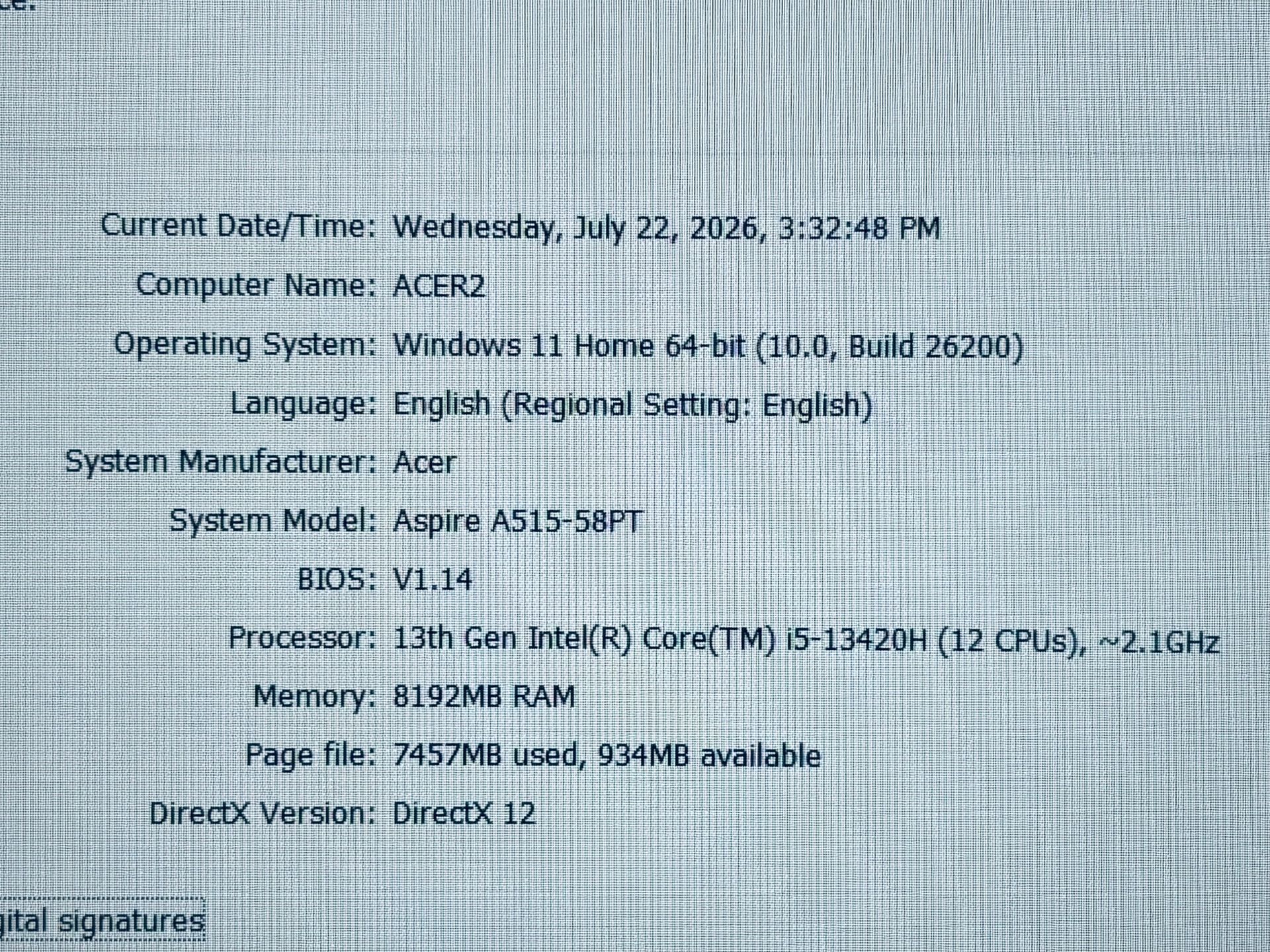 Acer Aspire 15.6” i5-13420H 8GB RAM 512GB SSD Touchscreen - photo 4