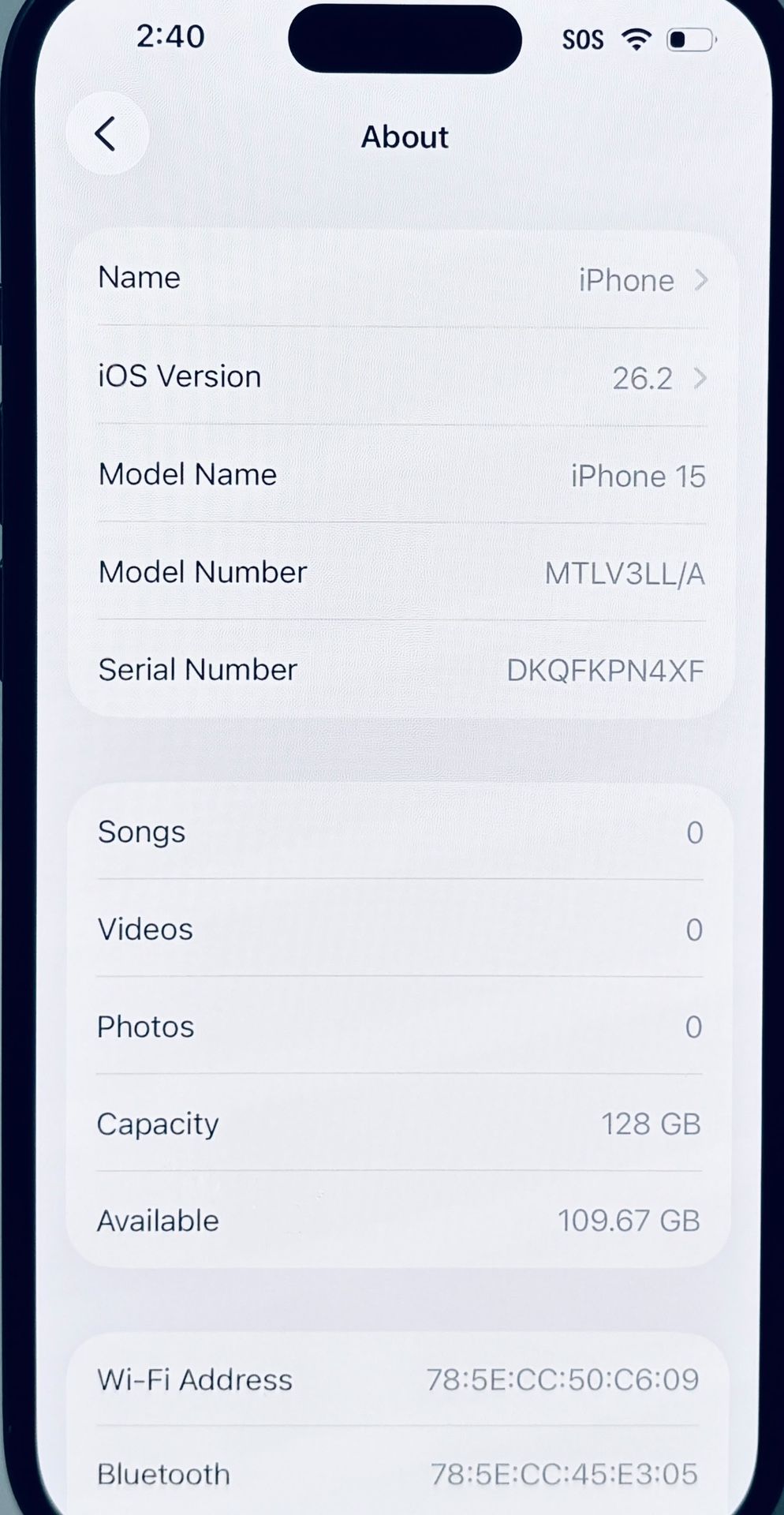 Apple Iphone 15 128GB Unlocked Fully Functional - photo 4