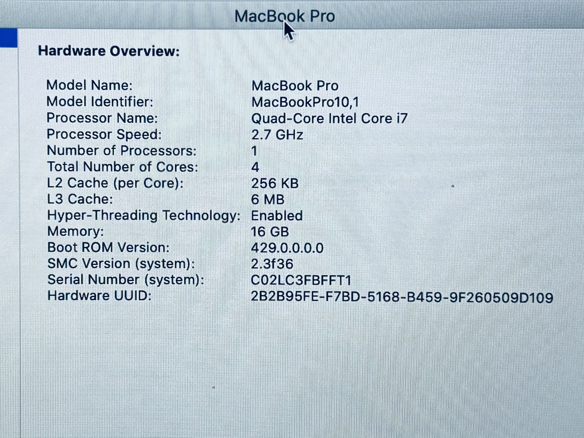 Apple MacBook Pro 15” 2013 Core i7 16GB 512GB SSD - photo 5