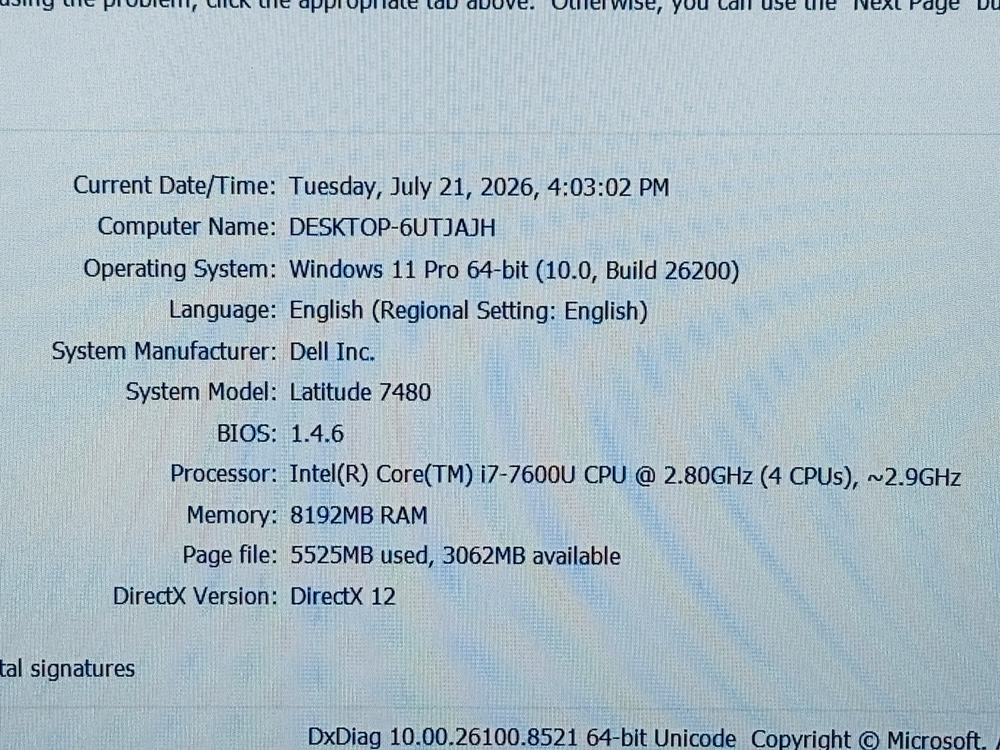 Dell Latitude 7480 i7-7600u 8GB 256GB SSD Touchscreen Laptop - photo 3