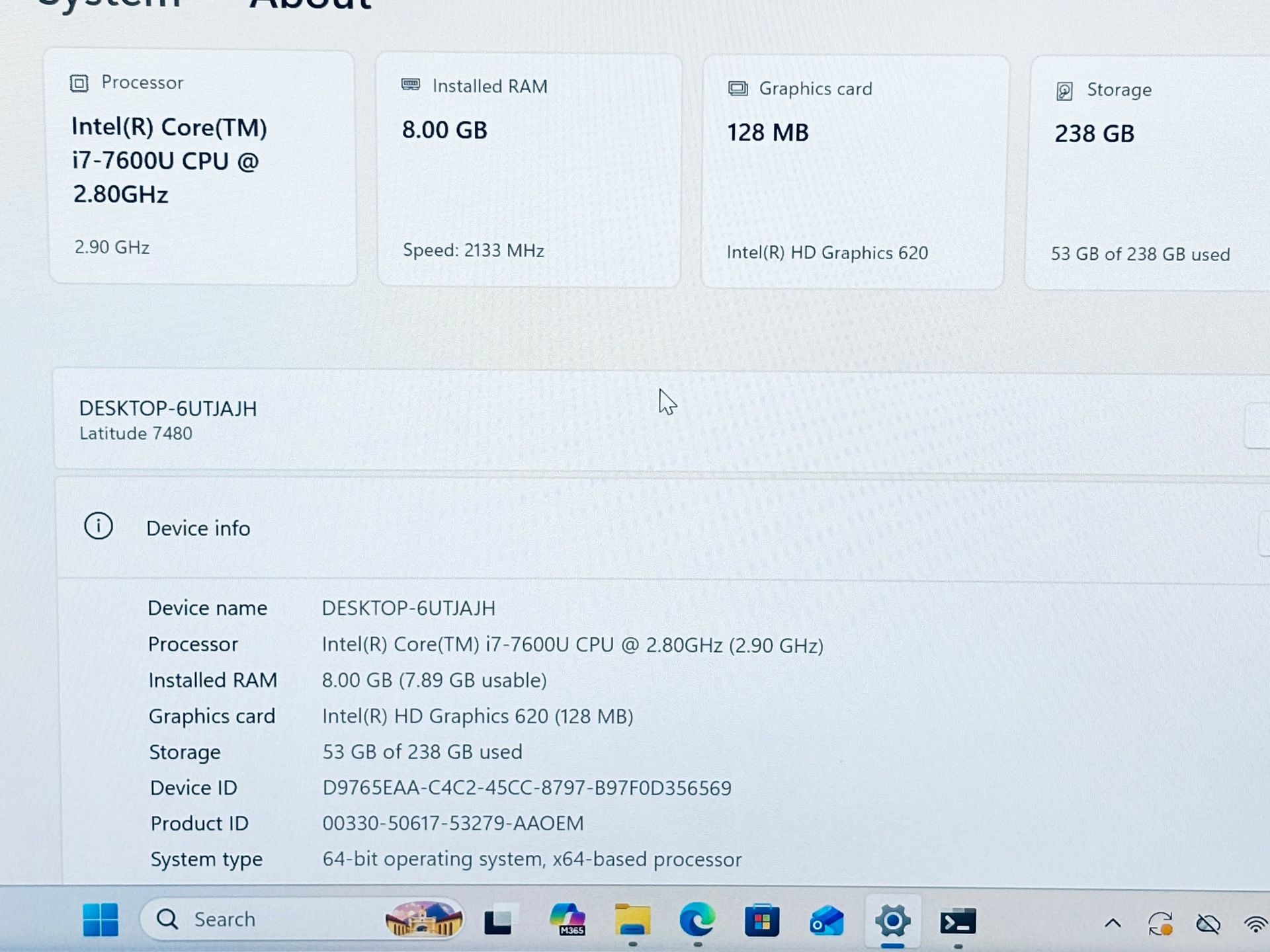 Dell Latitude 7480 i7-7600u 8GB 256GB SSD Touchscreen Laptop - photo 5