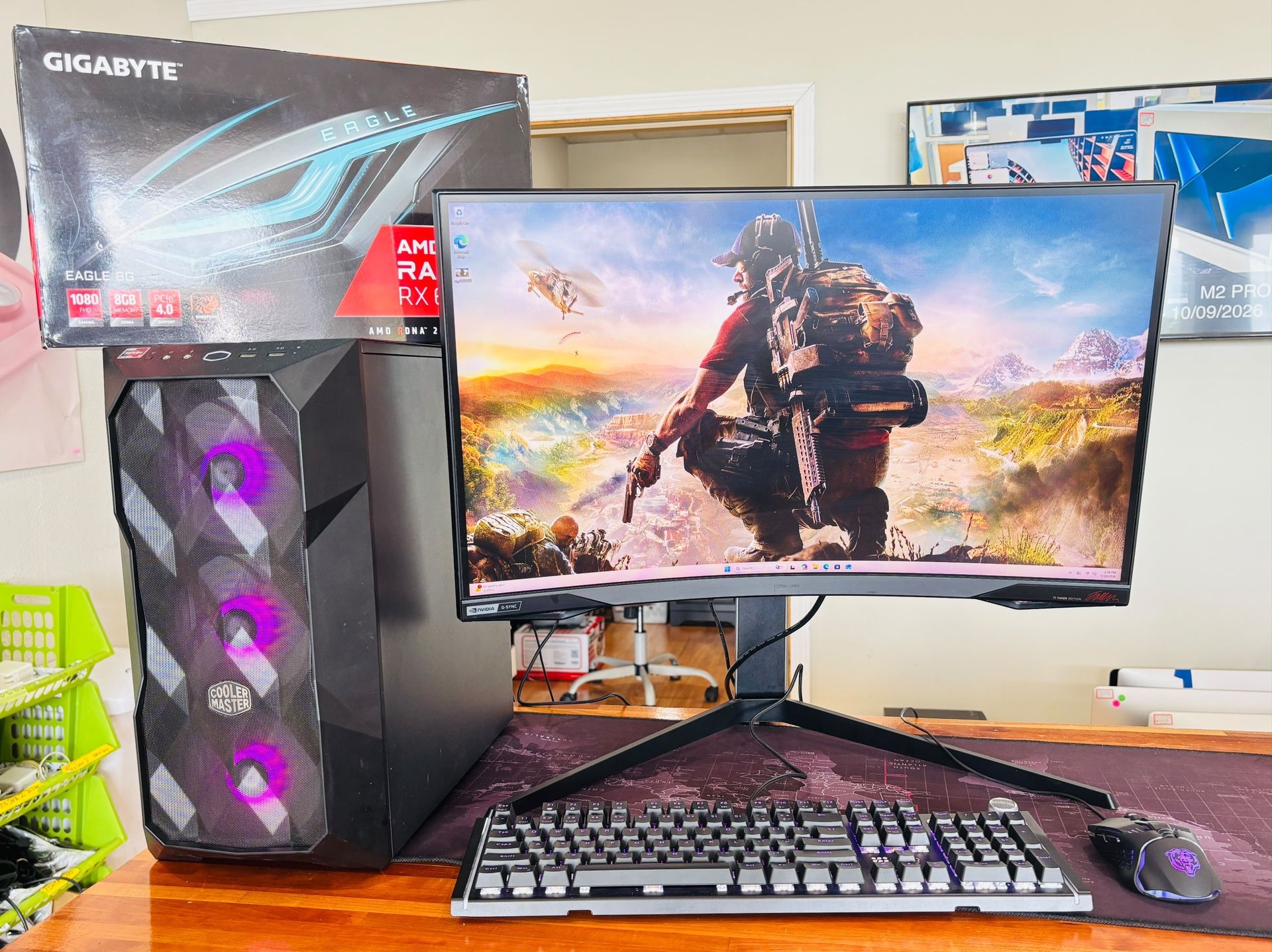 Cooler Master Gaming PC Ryzen 7-7800X3D 32GB DDR5 2TB SSD RX 660