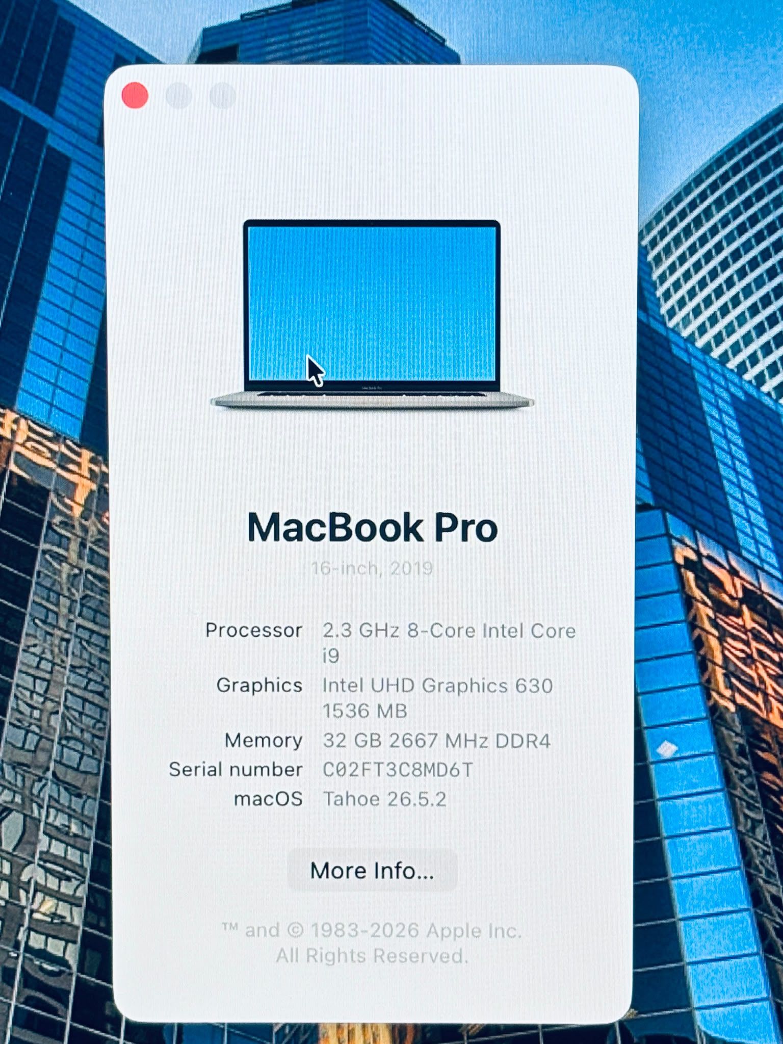Apple MacBook Pro 16” 2019 i9 32GB RAM 1TB - photo 3