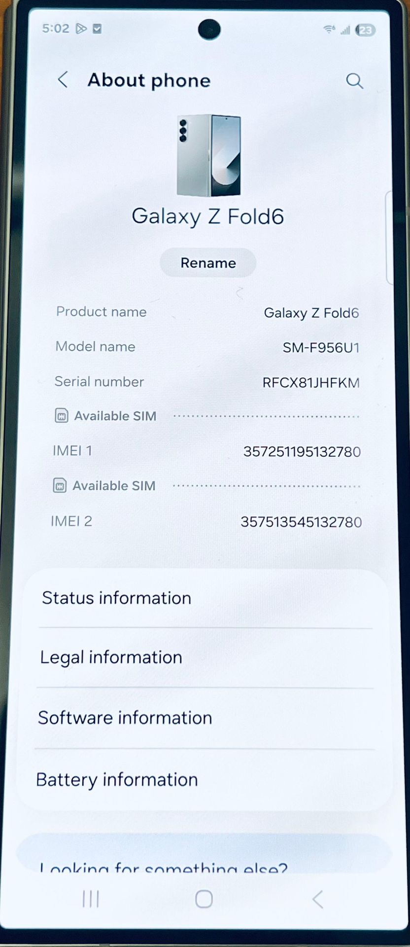 SAMSUNG GALAXY ZFOLD 6 512GB UNLOCKED Excellent Condition! - photo 5