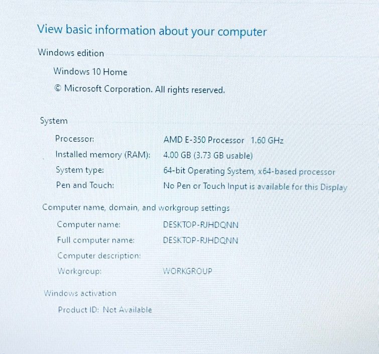 Gateway 15” AMD E-350 4GB 500GB Windows 10 laptop - photo 5