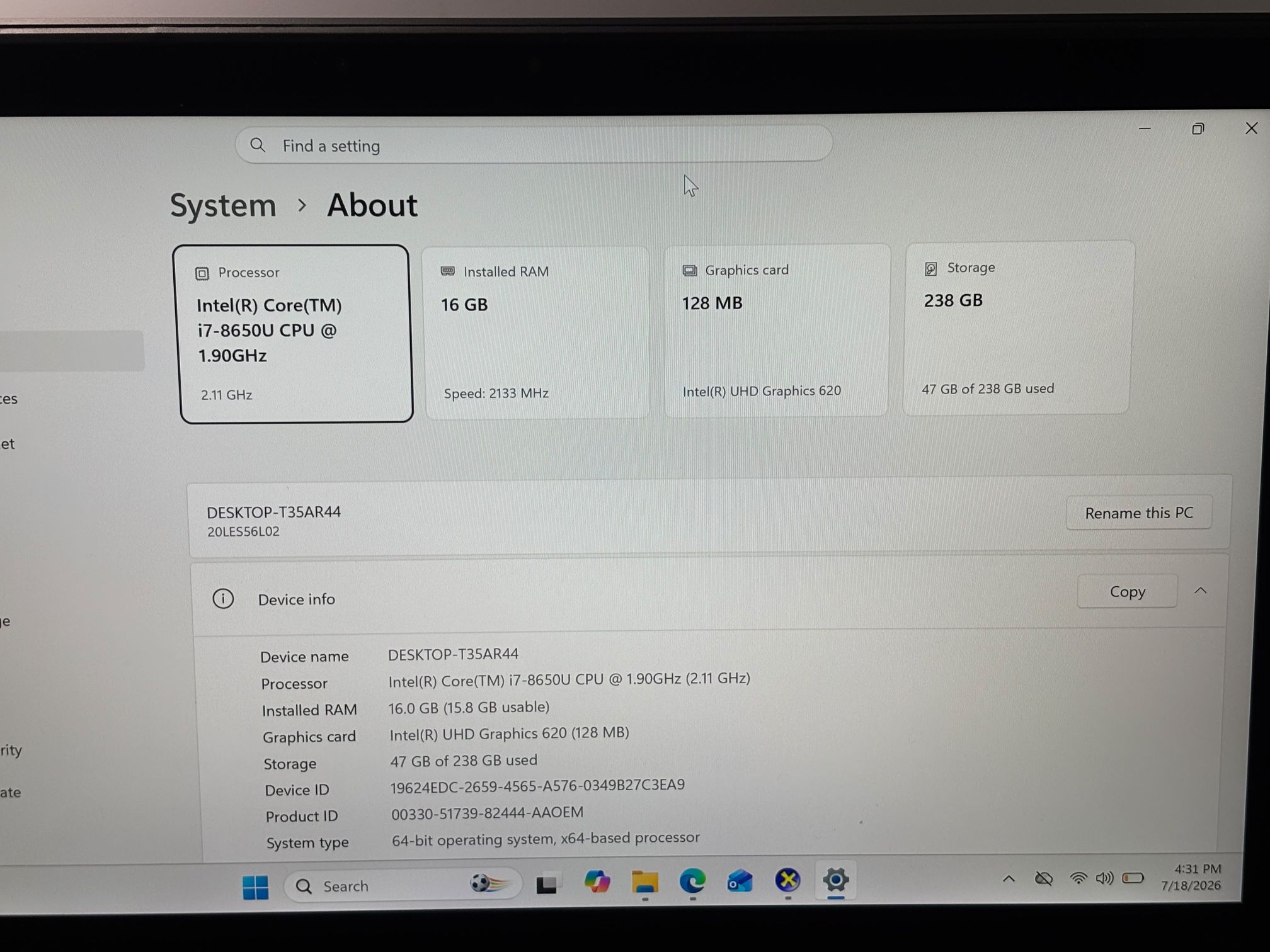 Lenovo X1 Yoga 3rd Gen i7 16GB 256GB SSD Touchscreen Laptop - photo 2