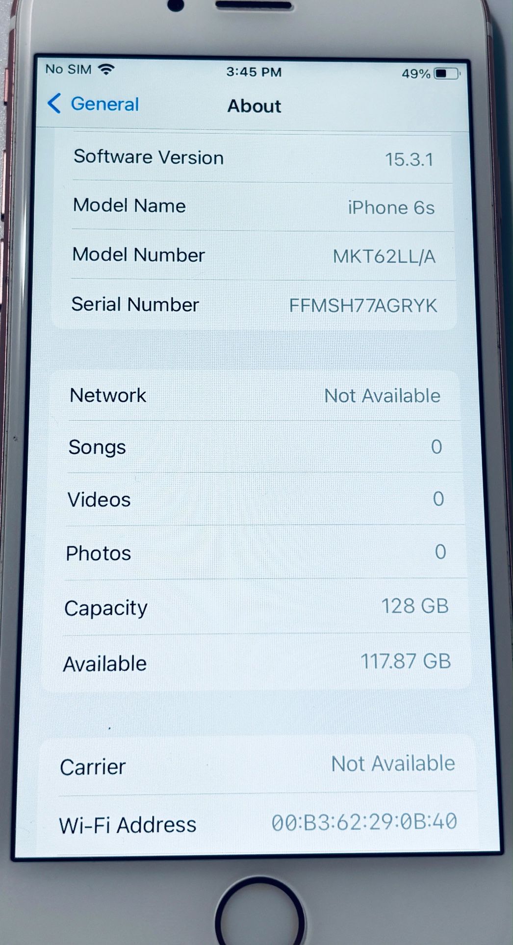 Apple Iphone 6S 128GB Unlocked Fully Functional - photo 2