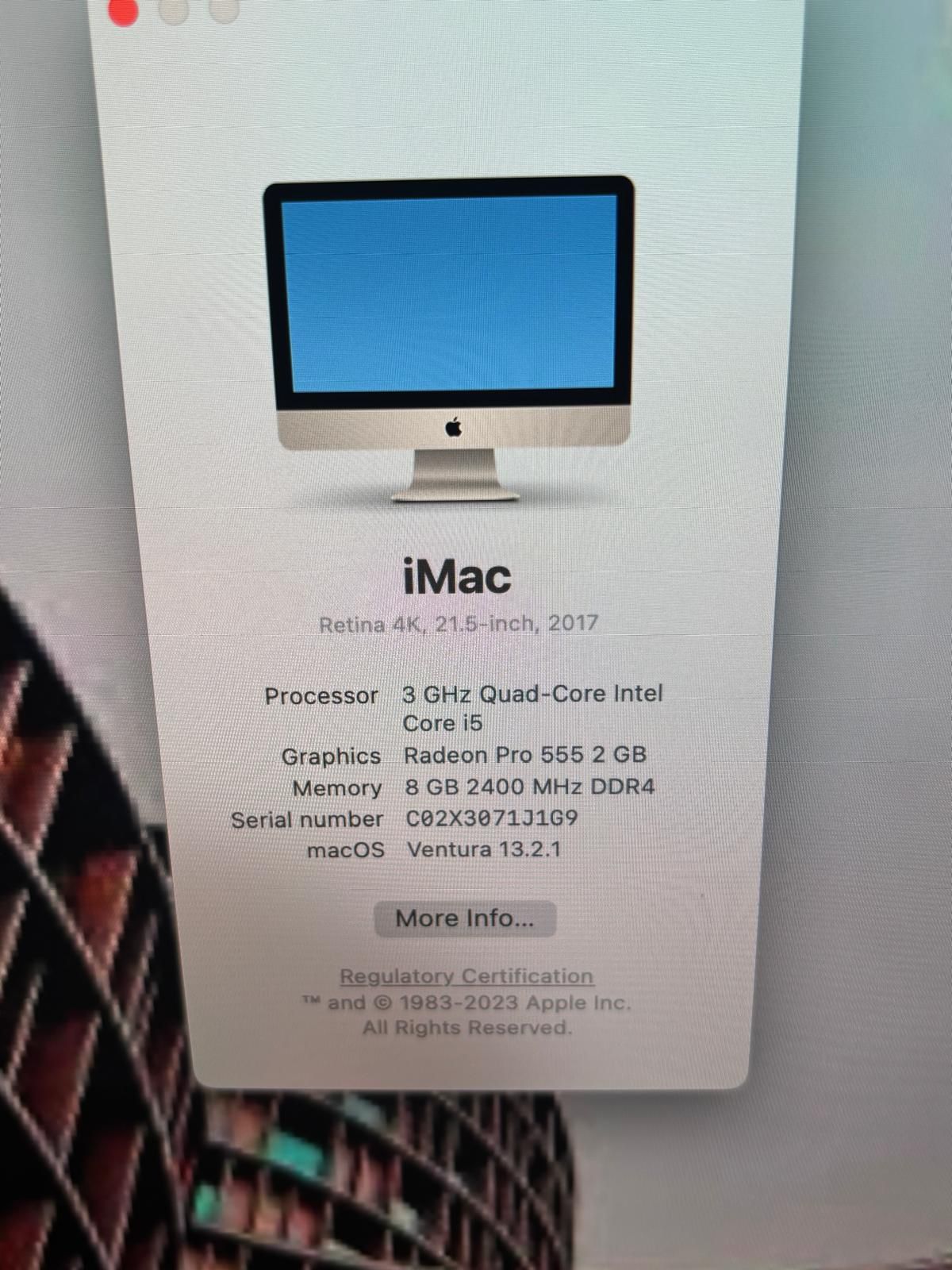 Apple iMac 21.5” 4K Retina 2017 i5 8GB 256GB Radeon Pro 555 - photo 3