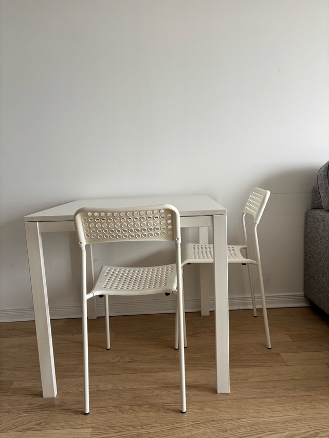 IKEA Table and Two Chairs
