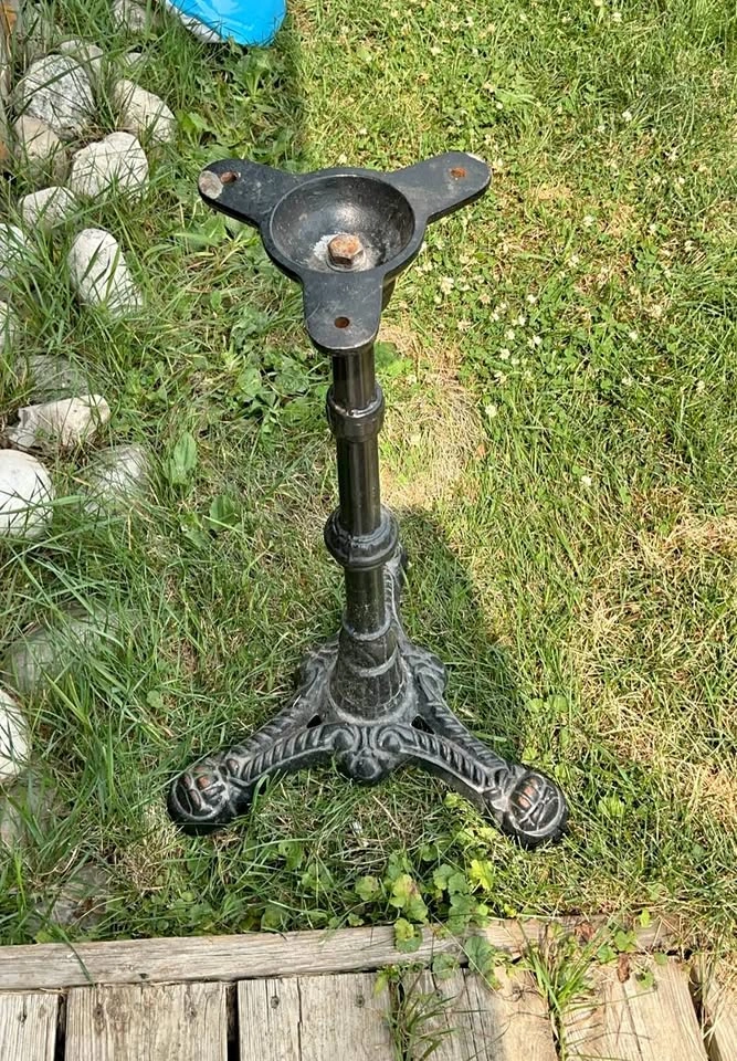 Vintage Cast Iron Bistro Table Base
