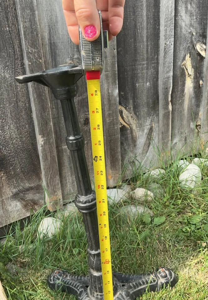 Vintage Cast Iron Bistro Table Base - photo 3