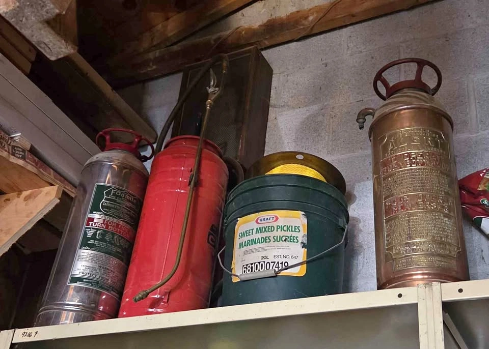 3 Vintage Fire Extinguishers