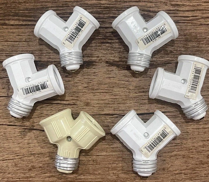 Light socket splitter - 600 watt LED Base Adapter