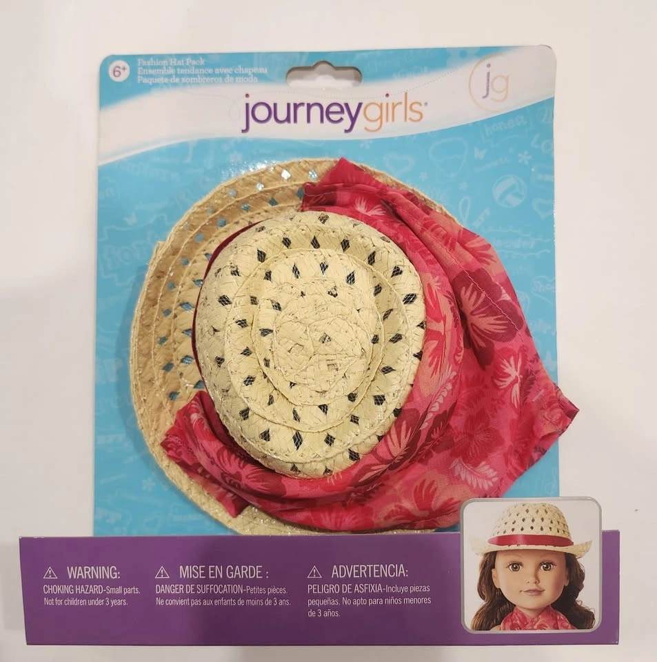 Journey Girls Doll Straw Hat Pack with 3 Dress Styles - photo 2