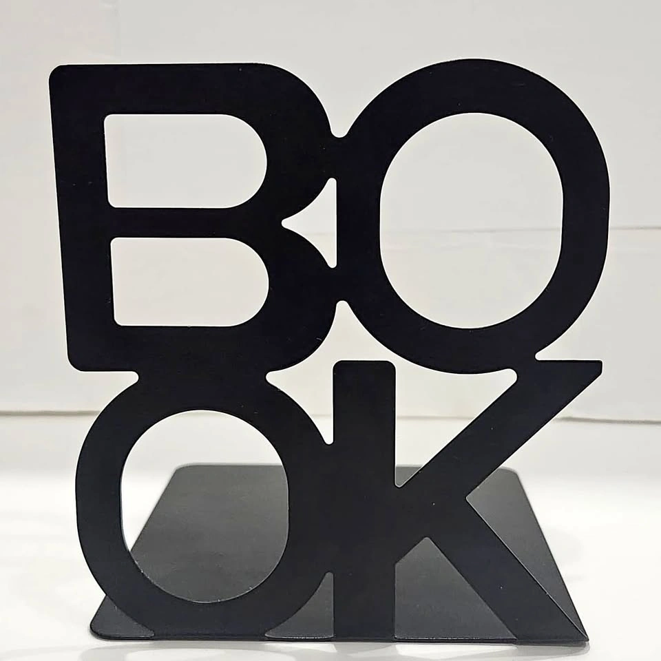Metal Book Ends, Desk or shelf use, Lightweight (NEW)