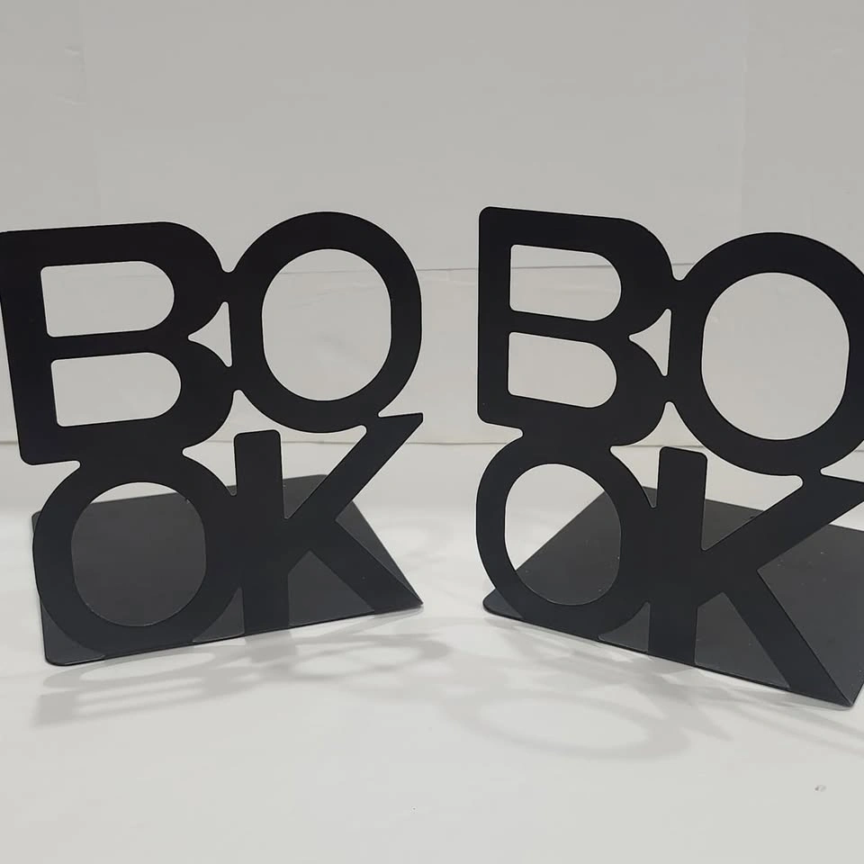 Metal Book Ends, Desk or shelf use, Lightweight (NEW) - photo 3