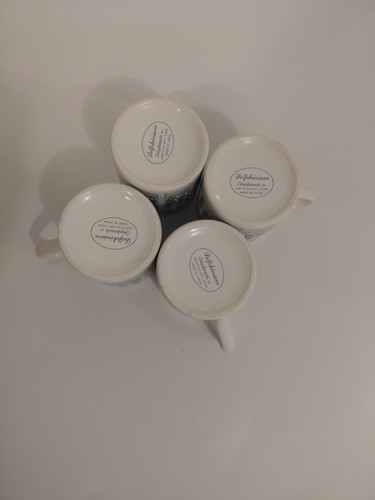 Vintage Delphinium Cottagecore Coffee Mugs Set of 4 - photo 3