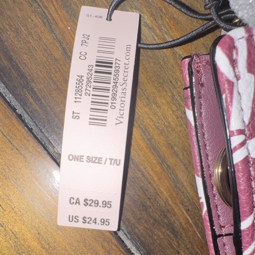 Victoria's Secret Pink/White Floral Bifold Wallet - photo 2