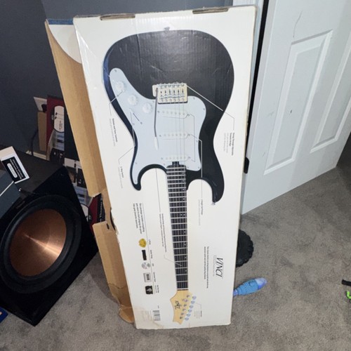 VINCI Electric Guitar Pack Black 6 String w/ Strap Picks Tuner A - photo 2