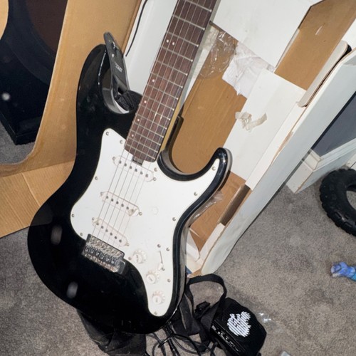 VINCI Electric Guitar Pack Black 6 String w/ Strap Picks Tuner A - photo 4