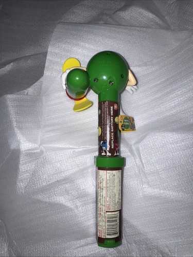 Vintage M&Ms Green Character Candy Dispenser Handheld Fan 2007 - photo 3