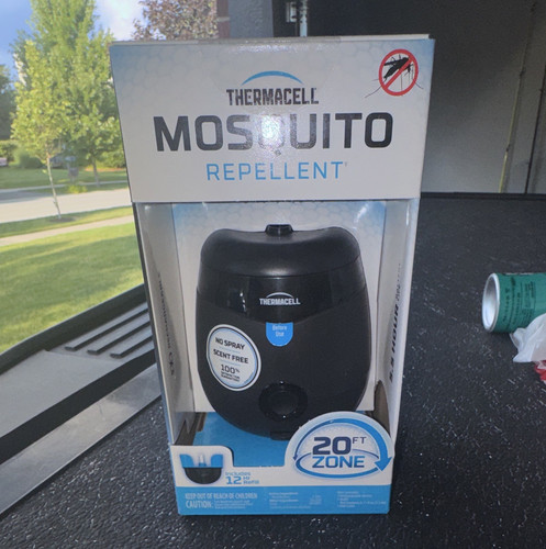 Thermacell Rechargeable Mosquito Repellent, 20 ft Zone, Black