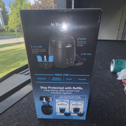 Thermacell Rechargeable Mosquito Repellent, 20 ft Zone, Black - photo 3