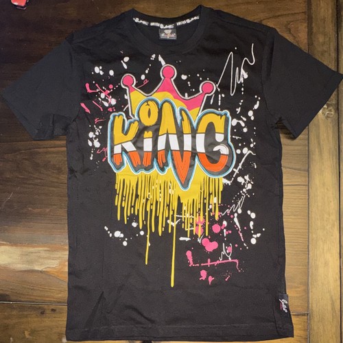 Switch S Black “KING” Crown Splatter Graphic T-Shirt