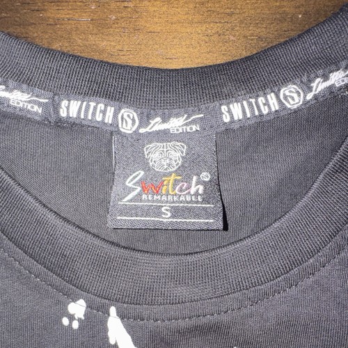 Switch S Black “KING” Crown Splatter Graphic T-Shirt - photo 2